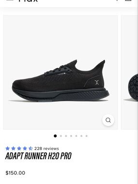 Flux All-Black Adapt Runner H2O Pro Men's Athletic Shoes